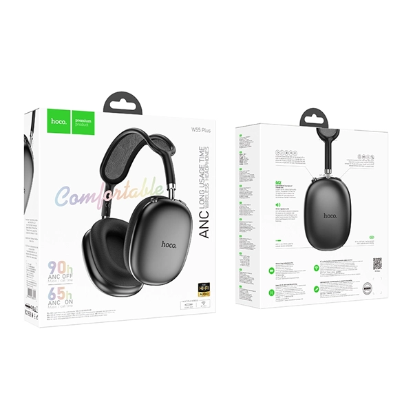 Hoco W55 Plus ANC Wireless Headphones - Image 4