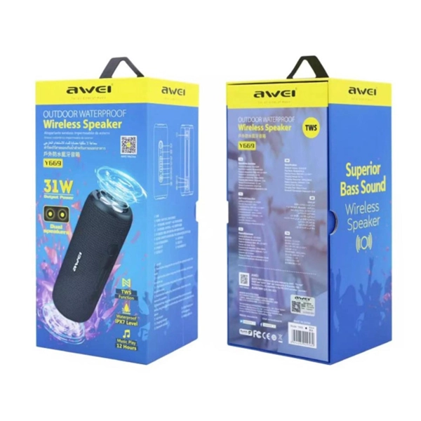 Awei Y669 Portable Bluetooth Speaker - Image 4