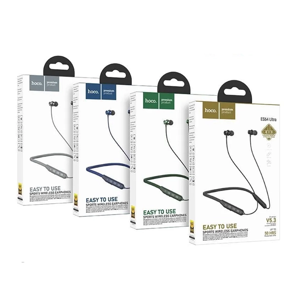 Hoco ES64 Ultra Sports Bluetooth Wireless Neckband Earphone - Image 5