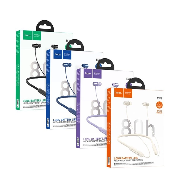 Hoco ES70 Long Battery Life Wireless Neckband Earphone - Image 5