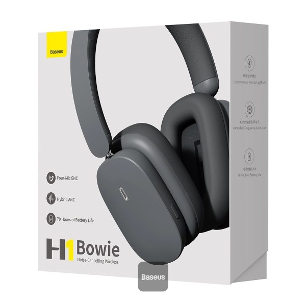Baseus H1 Bowie Noise-Cancelling Wireless Headphone - Image 6