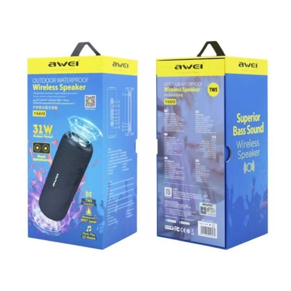 Awei Y669 Portable Bluetooth Speaker - Image 4