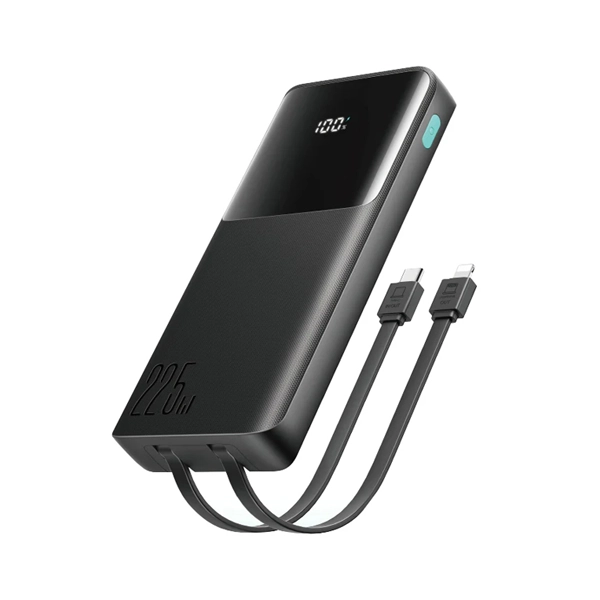 JOYROOM JR-PBF19 22.5W digital display with dual cable 10000mAh Power Bank